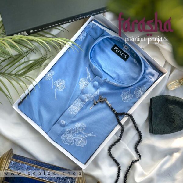 Farasha Sky Blue Panjabi