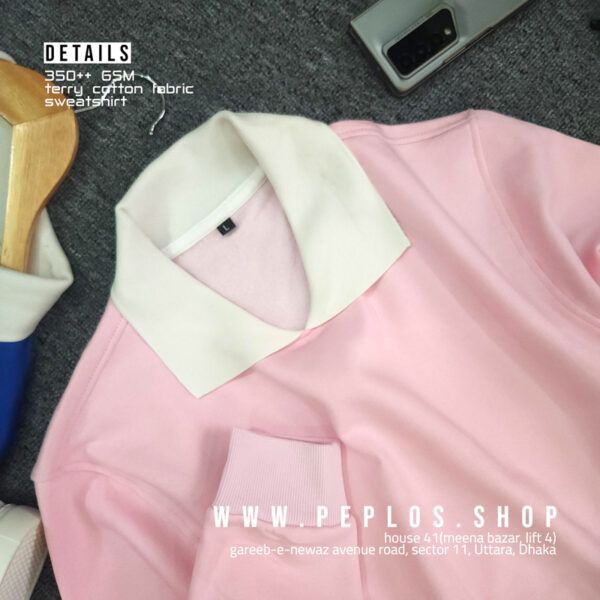 Sweatshirt 001 baby pink (unisex) - Image 3