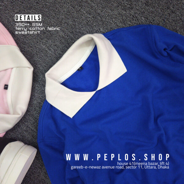 Sweatshirt 001 blue(unisex) - Image 3