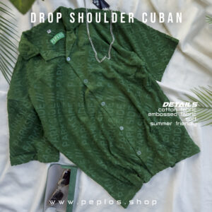 S043 Green (drop shoulder cuban)