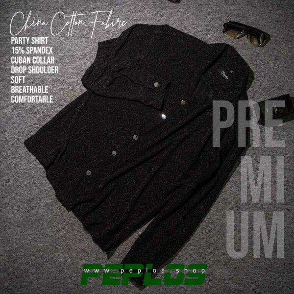 S051 Party Shirt Black - Image 2