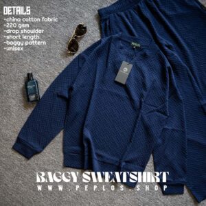 Baggy Sweatshirt 002 blue(unisex)