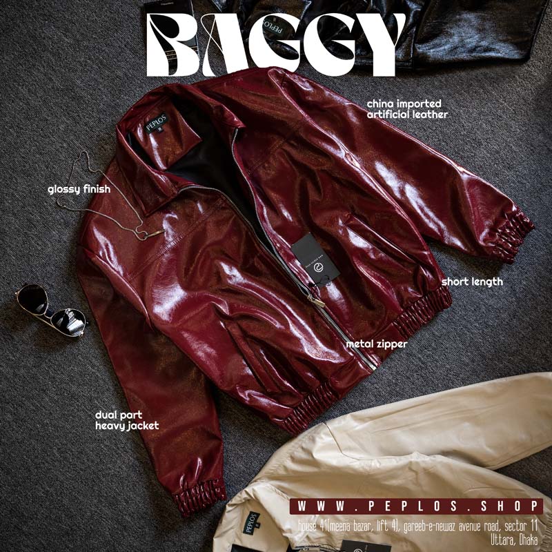 Baggy Jacket 005 (Maroon)