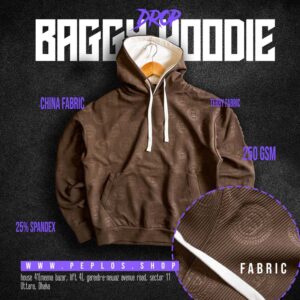 Baggy Hoodie 002 (Brown, Unisex)
