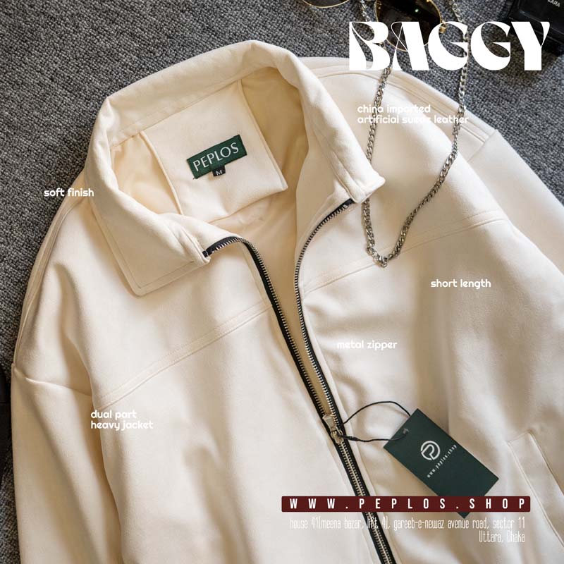 Baggy Jacket 007 (Cream) - Image 2