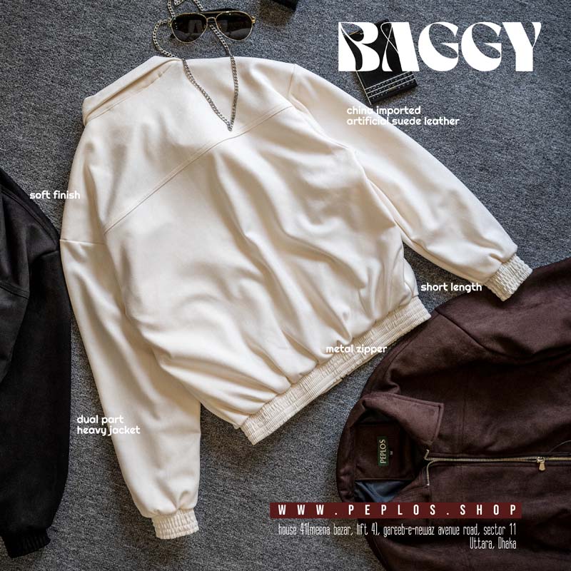 Baggy Jacket 007 (Cream) - Image 4