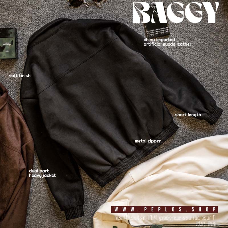 Baggy Jacket 007 (Black) - Image 4