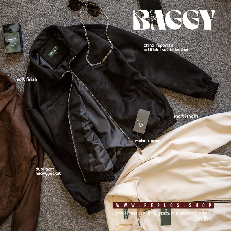 Baggy Jacket 007 (Black) - Image 3