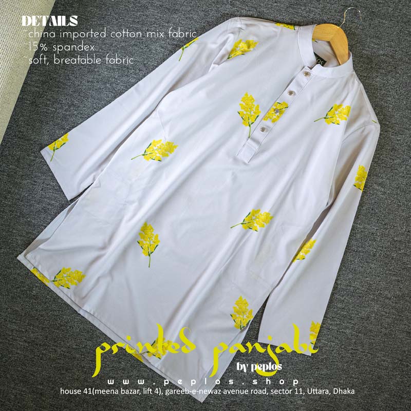 Short Panjabi 004 off white - Image 2