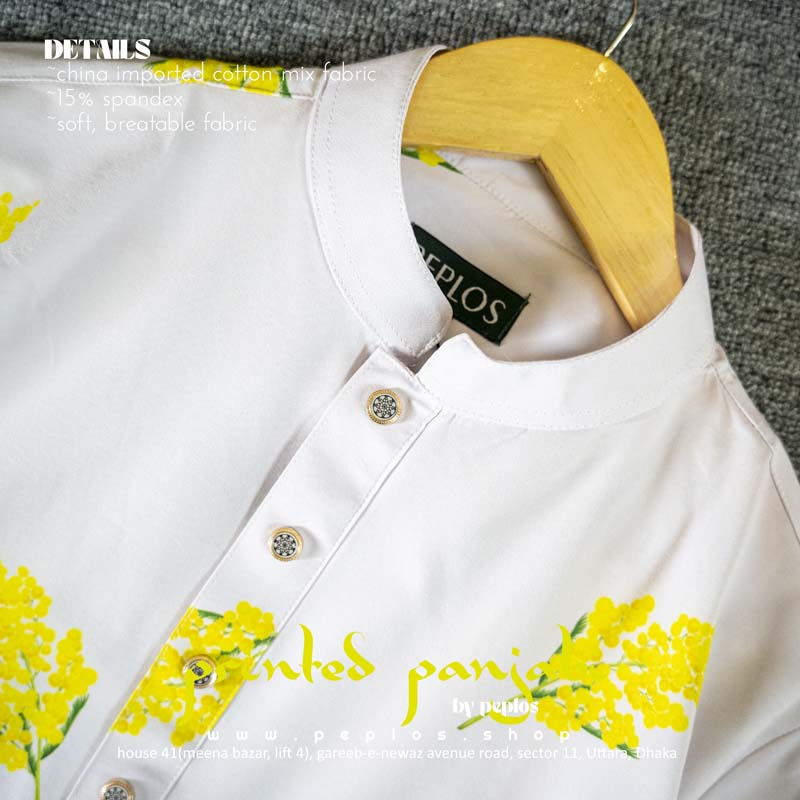 Short Panjabi 004 off white - Image 3