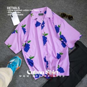 Cuban Unisex Shirt 001 Grape