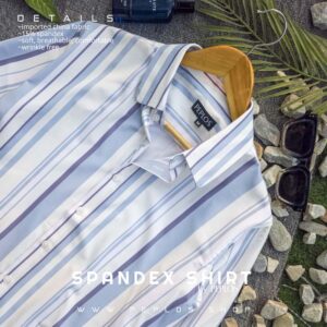 S004 Spandex Shirt Blue