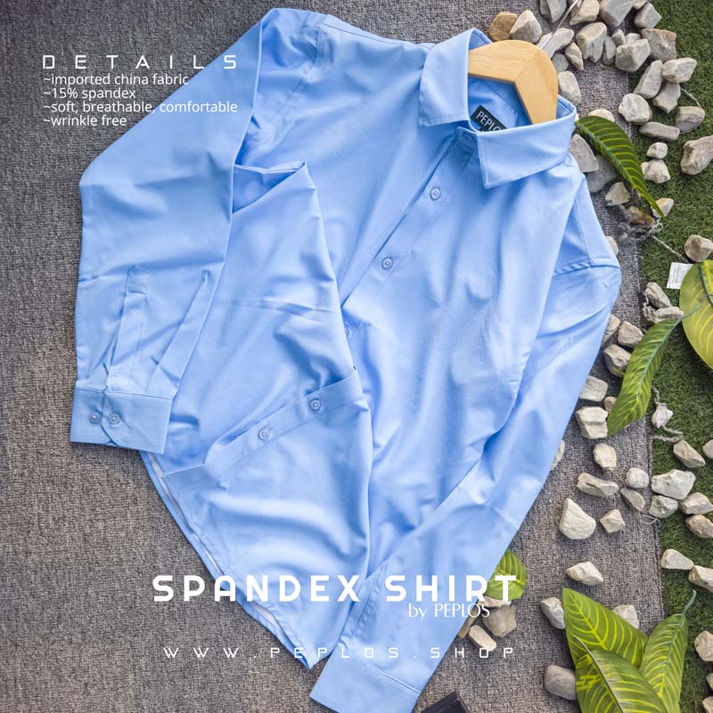 S006 Spandex Solid Sky Blue - Image 2